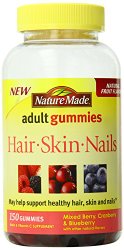 Nature Made Hair, Skin and Nails Adult Gummies, 150 Count