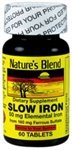 Nature’s Blend Slow Iron 50 mg (160 mg) Compare to Slow Fe® 60 Tablets