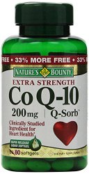 Nature’s Bounty Co Q-10, Extra Strength, 200mg Bonus (value Size), 80 Softgels