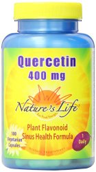 Nature’s Life Quercetin Veg Capsules, 400 Mg, 100 Count