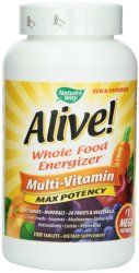 Nature’s Way Alive! Max Potency Multi-Vitamin, 180 Tablets