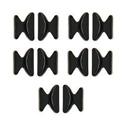 Nose Pads – Foxnovo 5 Pairs 1.8MM Non-slip Silicone Nose Cushions for Eyeglasses (Black)