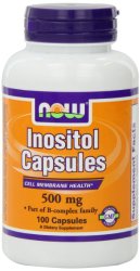 NOW Foods Inositol, 100 Capsules / 500mg