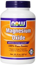 Now Foods Magnesium Oxide Powder, 8 Ounce