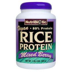 Nutribiotic Rice Protein, Mixed Berry, 21 Ounce