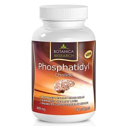 PhosphatidylCholine Complex An All-Natural Nootropic Formula For Brain Health, Liver & Cognitive Support – 60 Phosphatidyl Choline Capsules by Botanica Research