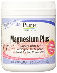 Pure Essence Labs Ionic Fizz Magnesium Plus – Superb Bone & Cardiovascular Support By Pure Essence Labs – Raspberry Lemonade – 342 Grams