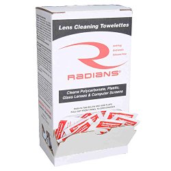 Radians LCD100 Silicone Free Anti Fog Lens Cleaning Towelette Dispenser