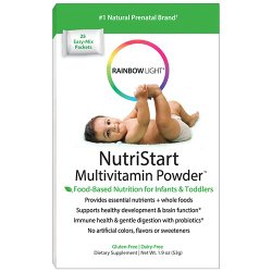 Rainbow Light NutriStart Multivitamin Dietary Supplement Powder Packets for Children 6 Months to 4 Years, 25 Count
