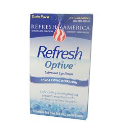 Refresh Optive Lubricant Eye Drops, Box of 2 x 15 ml bottles