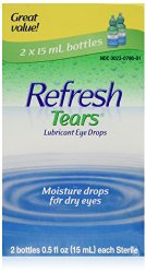 Refresh Refresh Tears Lubricant Eye Drops, 15 ml (Pack of 2)
