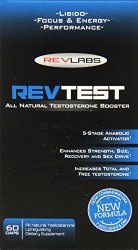 Rev Labs All Natural Testosterone Booster, 60 Count