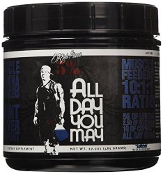 Rich Piana 5% Nutrition ALLDAYYOUMAY Growth and Full Body Recovery / Blue Raspberry 30 Servings