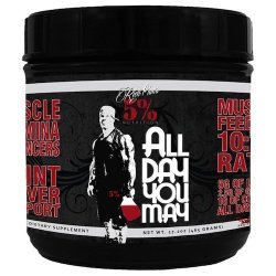 Rich Piana 5% Nutrition ALLDAYYOUMAY Growth and Full Body Recovery / Mango Pineapple 30 Servings, 17.20 oz