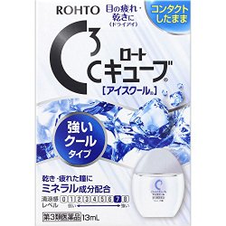 ROHTO C Cube Strong minty Contact Eye Drops13ml(Japan Import)