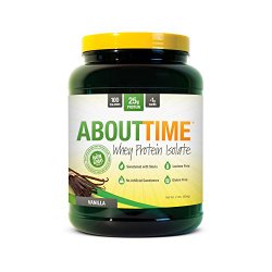 SDC Nutrition About Time Whey Protein Isolate, Vanilla, 2 Pound
