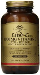 Solgar Ester-C Plus Vitamin C Ester-C Ascorbate Complex Tablets, 1000 mg, 180 Count