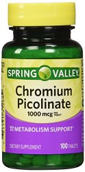 Spring Valley – Chromium Picolinate 1000 mcg, 100 Tablets