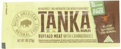 Tanka Bar,natural Buffalo Cranberry Bar, 1-Ounce Bar (Pack of 12 bars)