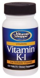 the Vitamin Shoppe – Vitamin K-1, 100 mcg, 100 tablets