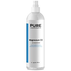 Transdermal Magnesium Oil Spray – Super Potent 31% Concentration – 8 fl oz / 237 ml – Sourced From Ancient Zechstein Mineral Seabed – 106mg/1ml