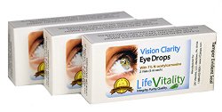 Vision Clarity Carnosine Eye Drops, 3 Box Discount, 23.95 Each, 2 Vials per box, 30 ml Total