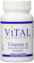 Vital Nutrients 25000 IUVitamin A from Fish Oil, 100 Count