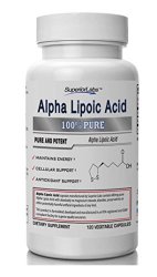 #1 Alpha Lipoic Acid – Powerful 600mg, 120 Vegetable Capsules – Made In USA, 100% Money Back Guarantee