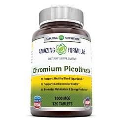 Amazing Nutrition Chromium Picolinate 1000 Mcg 120 Tabs
