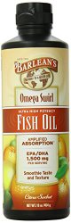 Barlean’s Ultra High Potency Fish Omega Swirl, Citrus Sorbet, 16 Ounce