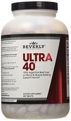 Beverly International Ultra 40, 100% Beef Liver, 500 Tablets