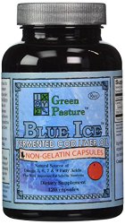 Blue Ice Fermented Cod Liver Oil Orange Flavor – 120 Caps