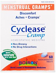 Boiron Homeopathic Medicine Cyclease Cramp Tablets for Menstrual Cramps, Homeopathic Medicine, 60-Count Box