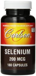 Carlson Labs Selenium, 200mcg, 180 Capsules