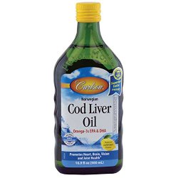 Carlson Norwegian Cod Liver Oil, Lemon 500 ml