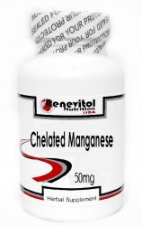 Chelated Manganese 50mg 200 Capsules ~ Renevitol