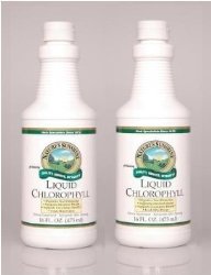 CHLOROPHYLL, LIQUID Dietary Supplement, Kosher (Pack of 2) 16 FL OZ. each “FAST SHIPPING”
