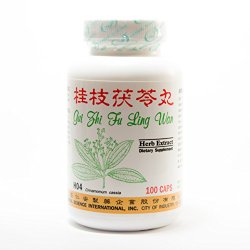 Cinnamon Poria Formula Dietary Supplement 500mg 100 capsules (Gui Zhi Fu Ling Wan,Cinnamon Twing & Poria Pill) 100% Natural Herbs