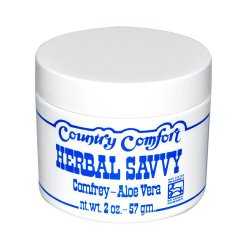 Country Comfort Herbal Savvy Comfrey Aloe Vera, 2 Ounce