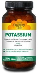 Country Life Potassium 99 Mg, 250-Count