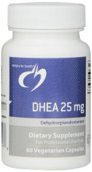 Designs for Health DHEA Capsules, 25 mg, 60 Count