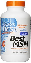 Doctor’s Best Best MSM Capsules,1000mg, 360 Count