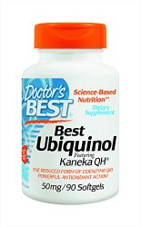 Doctor’s Best Best Ubiquinol Featuring Kaneka’s Qh (50mg), 90-Count