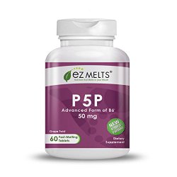 EZ Melts P5P, 50 mg, Fast Melting Tablets
