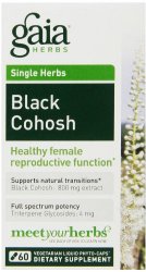 Gaia Herbs Black Cohosh Liquid Phyto-Capsules, 60 Count