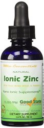 Good State Liquid Ionic Zinc Ultra Concentrate Drops, 15 mg, 1.6 Fluid Ounce – 100 servings per bottle