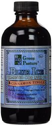Green Pasture Blue Ice Cod Liver Oil Cinnamon Tingle Liquid – 8 Fl Oz. (237ml) = 118 Servings