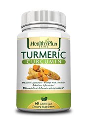 Health Plus Prime Turmeric Curcumin with 95% Curcuminoids for Maximum Health & Vitality