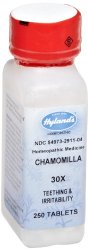 Hyland’s Chamomilla Chamomile 30X Tablets, Natural Homeopathic Teething & Irritability Medicine, 250 Count (Pack of 3)