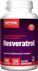 Jarrow Formulas Resveratrol 100 mg, 120 Veggie Caps